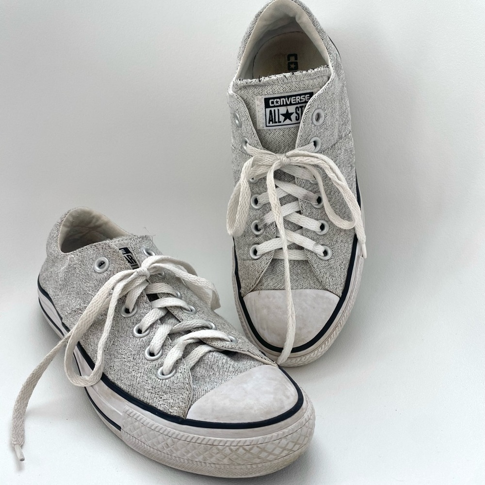Grey Converse Low Tops